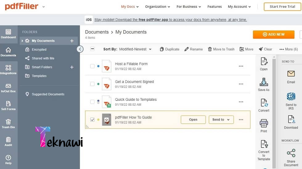 برنامج PDF Filler من أفضل برامج تعديل ملفات PDF لعام 2025 