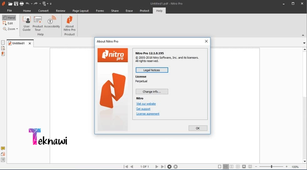 برنامج Nitro PDF Pro من برامج تعديل ملفات PDF لحذف او اضافة نص 