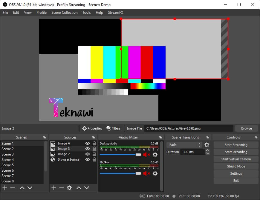 برنامج OBS Studio من أفضل برامج تصوير الشاشة فيديوالمجانية