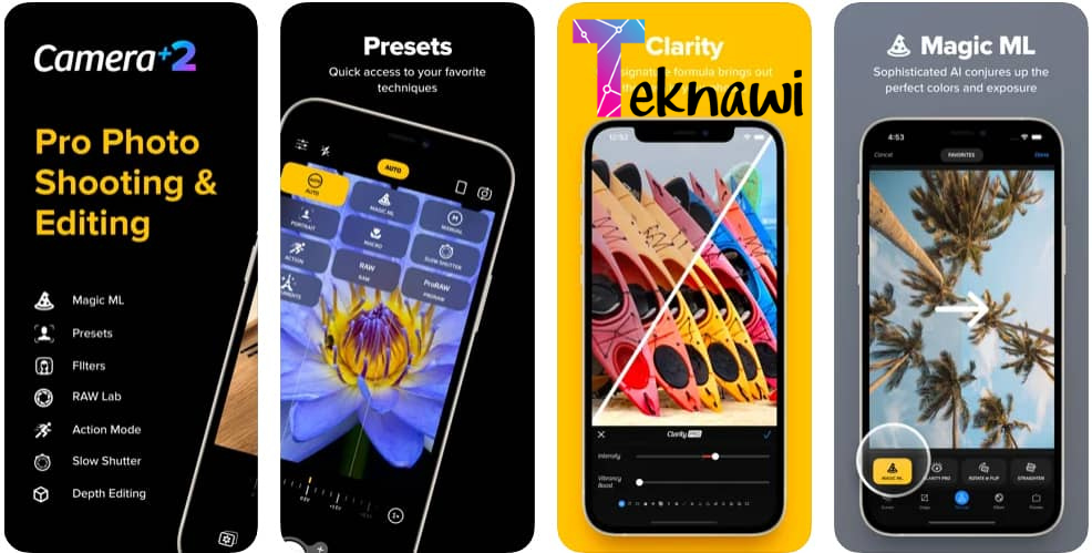 برنامج Camera+ 2 هو أفضل برامج تصوير هواتف الايفون في عام 2024