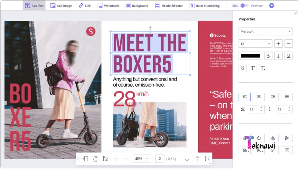 برنامج Wondershare PDFElement يعمل علي تحويل PDF إلى Word ويدعم اللغة العربية